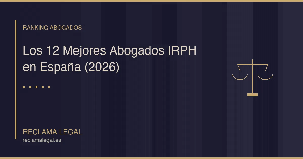 Los 12 Mejores Abogados IRPH en España (2026)