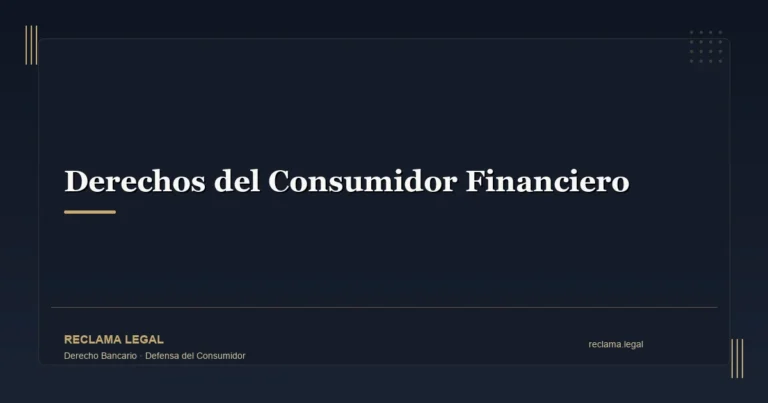 Derechos del consumidor financiero en España: regulación del Banco de España y normativa europea