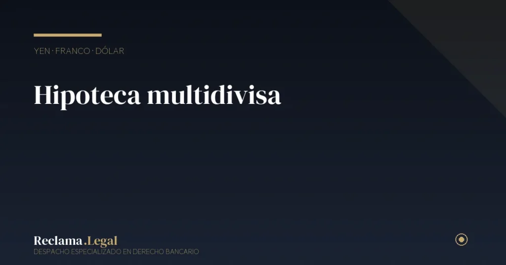 Hipoteca multidivisa: qué es, riesgos y cómo reclamar la nulidad