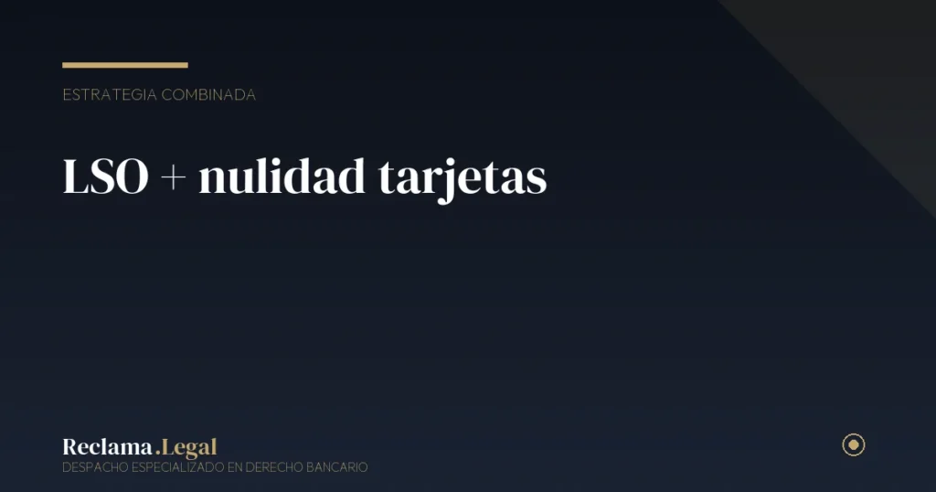 LSO con préstamos personales y tarjetas: estrategia combinada