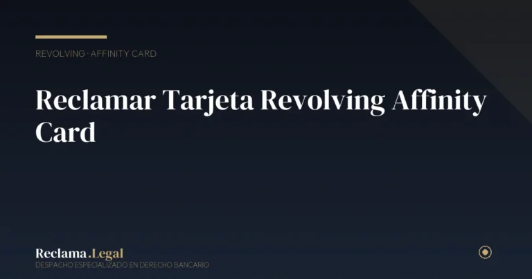 Reclamar revolving Affinity Card — Reclama Legal