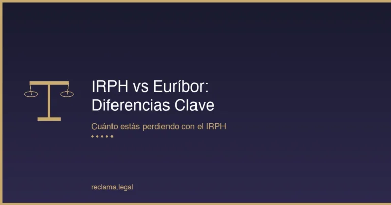 IRPH vs Euríbor diferencias - Cuánto has pagado de más - Reclama Legal